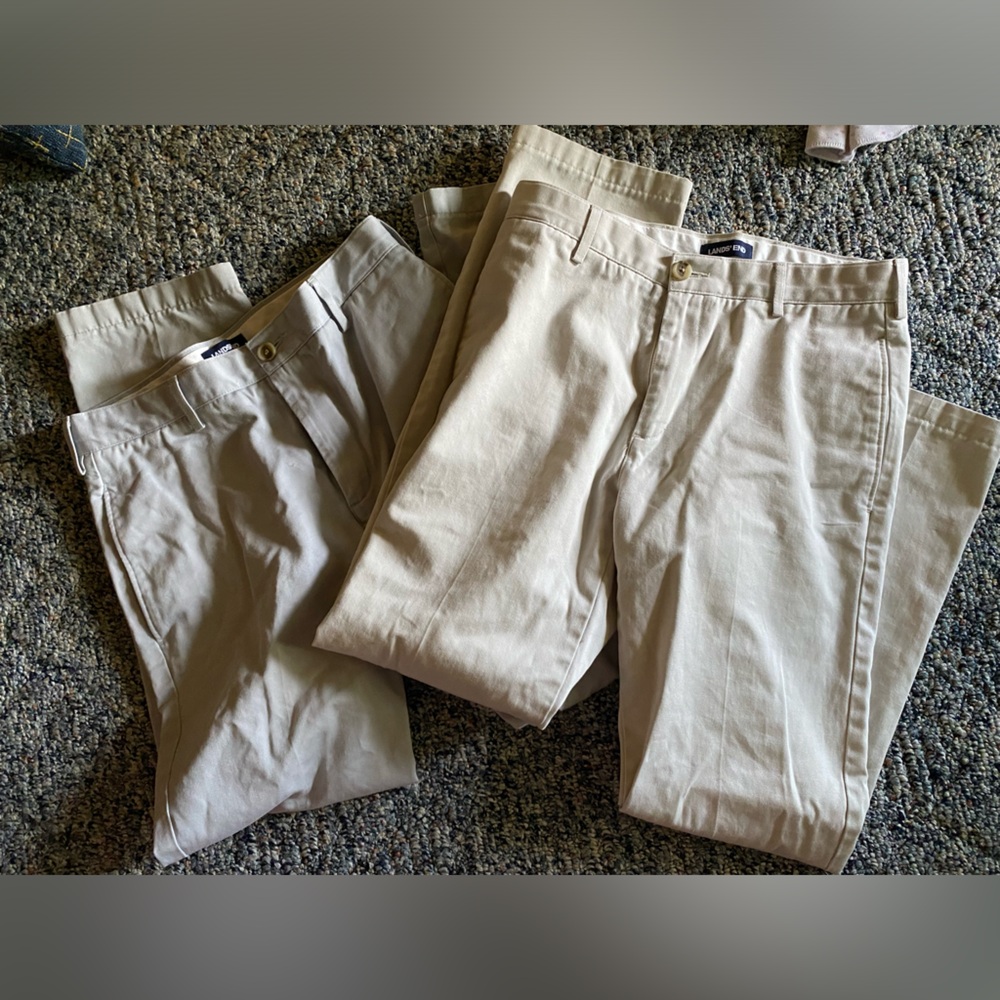Lands End mens pant bundle THREE PAIR